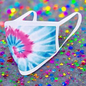 Beach Riot Face Mask New With Tags in Blue & Pink Tie Dye